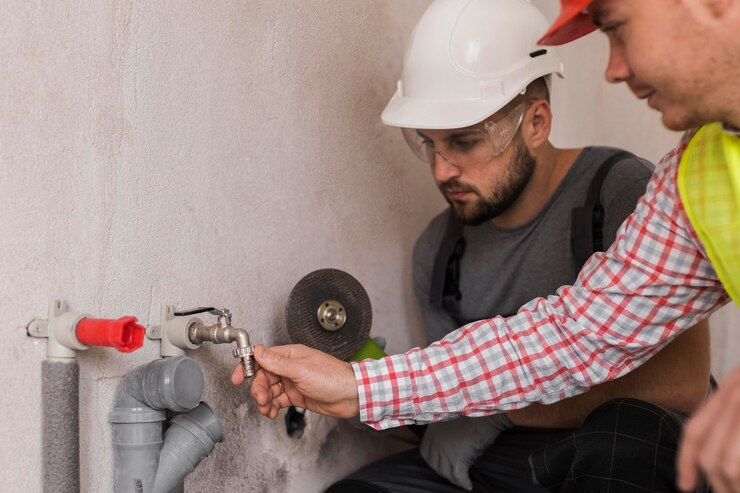 christian plumber expression before work