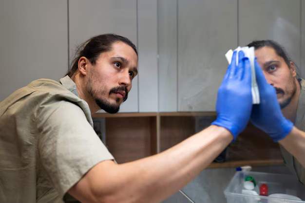 cleaning shower drain