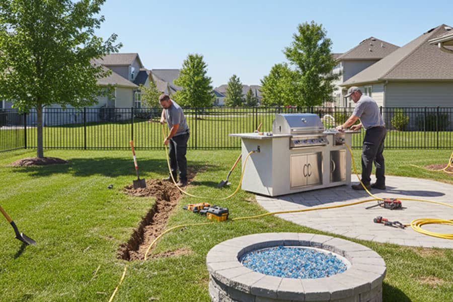Professional gas plumber