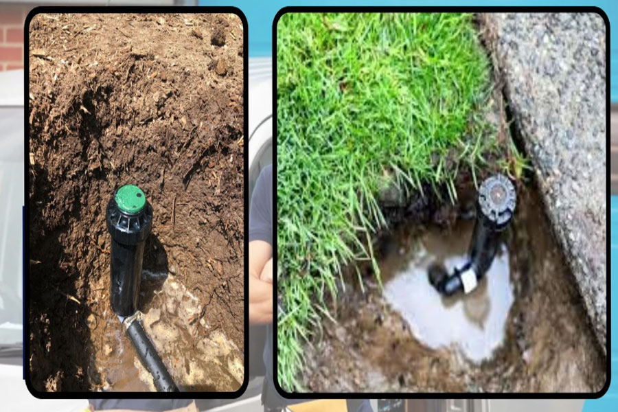 Sprinkler line repair 