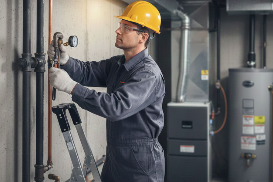 Necessity to check the gas line urgently