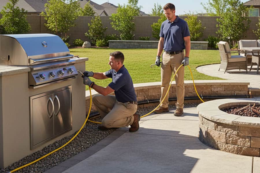 Outdoor Gas Plumbing