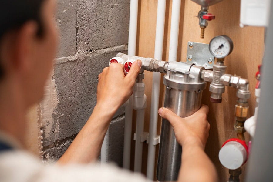 Gas line plumbing
