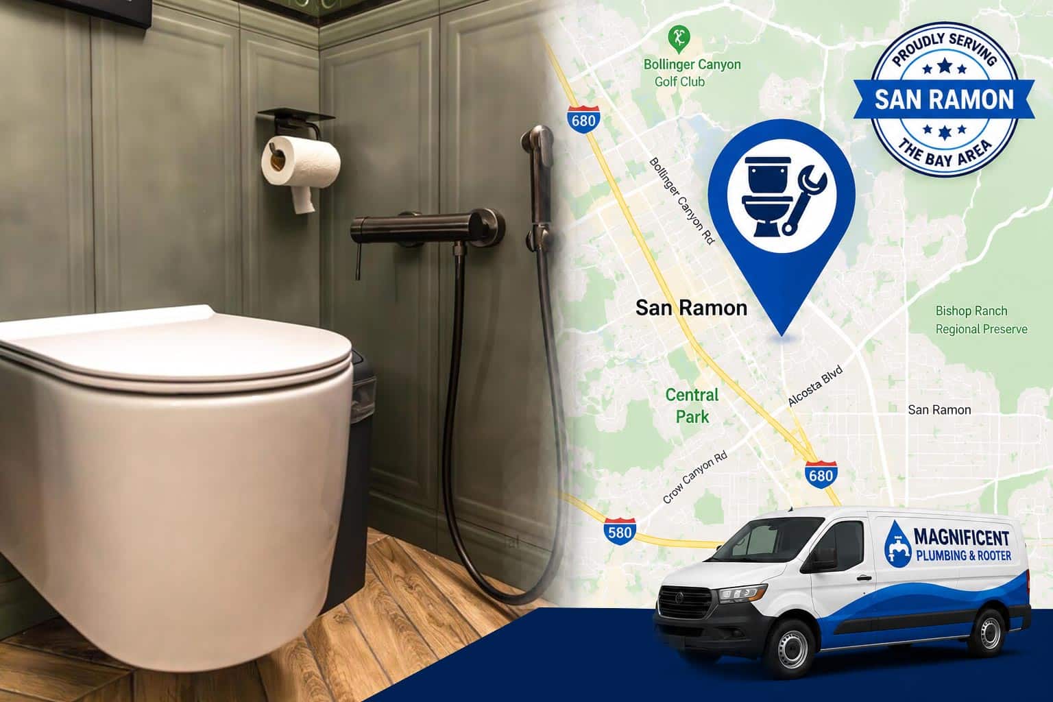 Toilet plumbing service in San Ramon with plumber service