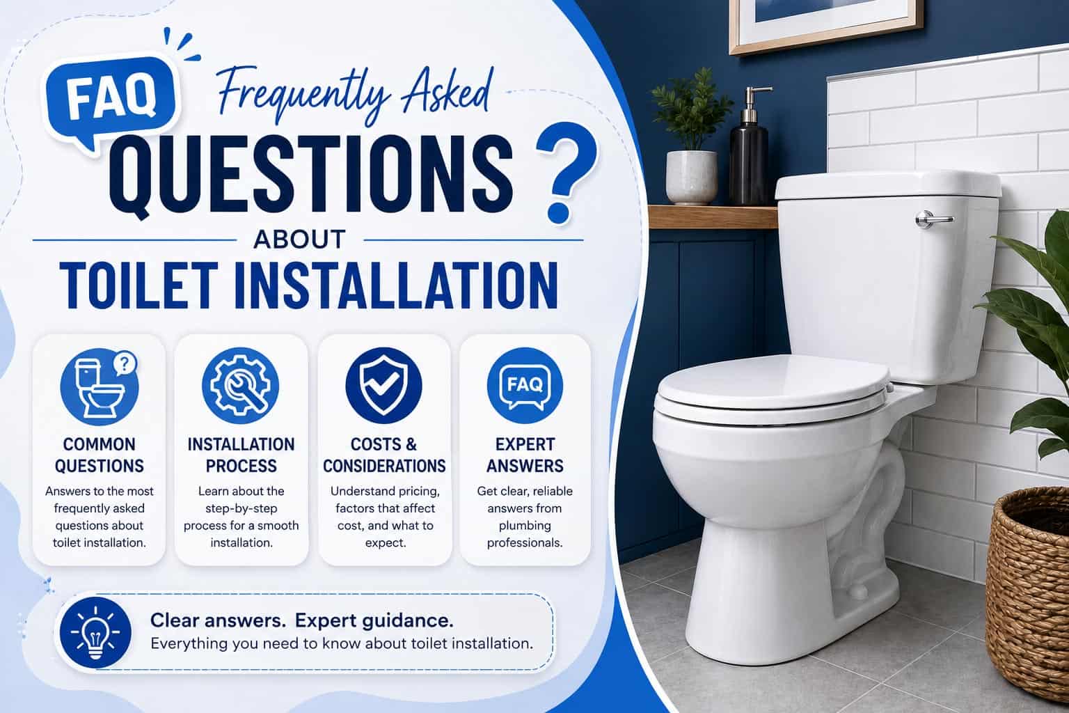 Frequently asked questions about toilet installation