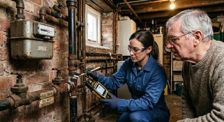 Older homes at higher risk of gas leaks due to aging pipes and gas appliances