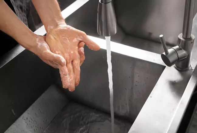 Hard water is water