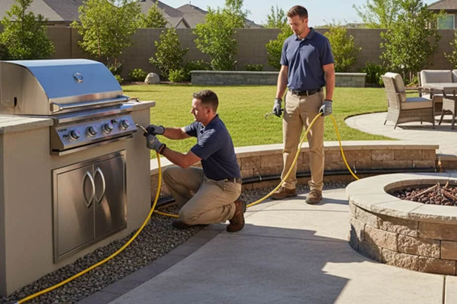Outdoor Gas Plumbing
