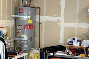 Residential water heater installation