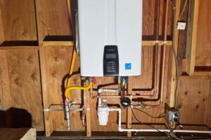 Tankless water heater installation